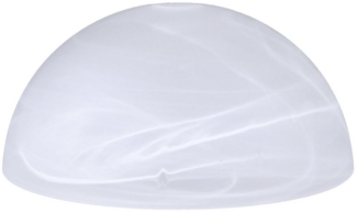 Home4Living Lampenschirm Alabasterglas weiß Ø 300mm Lampenglas Ersatzglas rund, Dekorativ