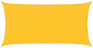 vidaXL Sonnensegel 160 g/m² Gelb 2,5x4,5 m HDPE 311565