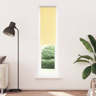 vidaXL Verdunkelungsrollo Gelb 55x210 cm Stoffbreite 50,7 cm Polyester 4012081