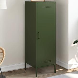 vidaXL Highboard Olivgrün 36x39x113 cm Stahl 843010