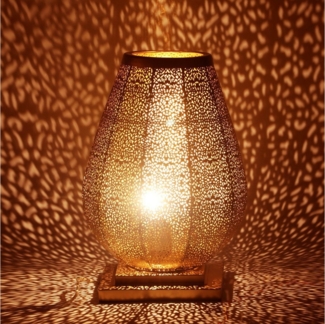 Marrakesch Orient & Mediterran Interior Nachttischlampe Orientalische Lampe Leuchte Nachttischlampe Manal, Handarbeit