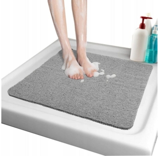 POPOLIC Duschmatte Rutschfest Badewannenmatte 80x80 cm, Dicke: 10 mm, PVC, Antirutschmatte für Badezimmer, Wohnzimmer, Schlafzimmer, Küche