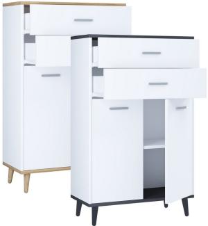 VCM Midischrank Holz Badmöbel Sideboard Kommode Bad Schrank Landos (1-St)