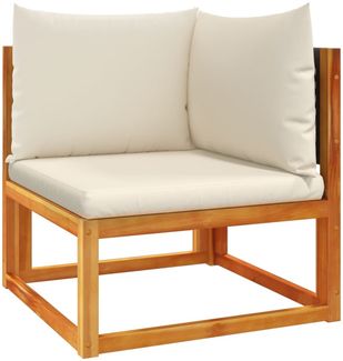 vidaXL Gartensofa-Ecke mit Kissen Holz Akazie & Rattan 4008168