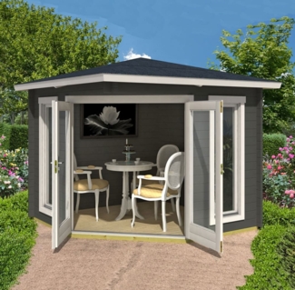 Lasita Maja Holz Gartenhaus Oban 40 | 300x282x256