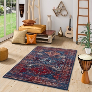 Pergamon Designteppich Designer Teppich Pop-Vintage Orient Bordüre, Rechteckig, Höhe: 6 mm