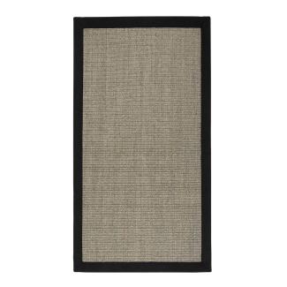Sisal-Teppich Amazonas | Mit breiter Bordüre | Für alle Wohnbereiche | Grau / 160x230 cm
