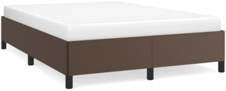vidaXL Bettgestell Braun 140x190 cm Kunstleder 347248