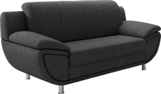 TRENDMANUFAKTUR 2-Sitzer Rondo II, zeitlos und bequem, wahlweise mit komfortablem Federkern, mit extra breiten Armlehnen