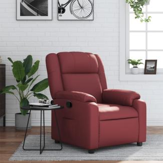 vidaXL Relaxsessel Weinrot Kunstleder 373526