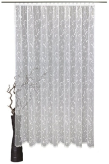 VHG Gardine nach Maß Beatrix, Kräuselband (1 St), transparent, Jacquard-Wirkgardine, Store