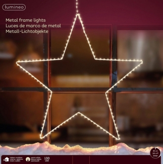 Kaemingk Metall Stern beleuchtet 130 Lichter Ø 38 cm