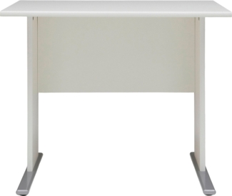 Möbelpartner Milo Schreibtisch, weiß, ca. 90,0 x 65,0 x 74,2 cm