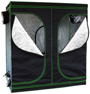 Growbox 240 x 200 x 120 cm Indoor Gewächshaus Pflanzenzelt Zuchtschrank Treibhaus