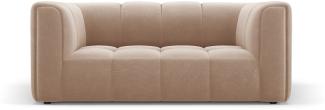 Micadoni Sofa Serena 2-Sitzer Samtstoff Beige