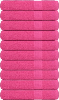 vidaXL Saunatücher 10 Stk. Rosa 80x200 cm 360 g/m² 100% Baumwolle 137057