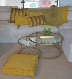 H.O.C.K. Sitzauflage Jonny, (1 St), Cordkissen inkl. Füllung, 50 x 50 x 10 cm, Matratzenkissen, strukturiert