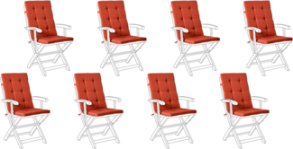 Sitzauflagen 8er Set MAUI PREMIUM Rot