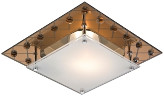 Deckenleuchte, Kristalle, Glas, spiegelnd, L 26 cm