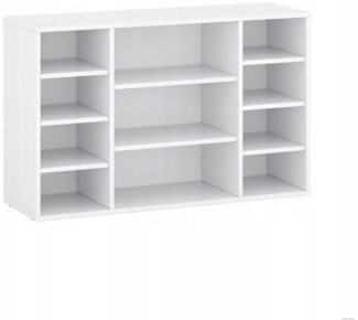 TARGET HOME Bücherregal Universalregal weißer Schrank mit offenen Fächern und leichter Montage