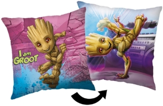 Jerry Fabrics Dekokissen Marvel Groot Kuschelkissen Dekokissen 40x40 cm