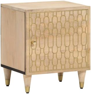 vidaXL Nachttisch 40x33x46 cm Massivholz Mango 358244