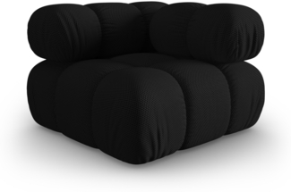 Micadoni symmetrisches Eckmodul Bellis 3D-Stoff Sonic Schwarz