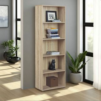 Regal Bücherregal PARINI 4 Sonoma Eiche mit 4 verstellbaren Böden