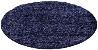 Villa Möbel Hochflor-Teppich Lifiva, Rund, Höhe: 30 mm, Einfarbig Shaggy Teppich Wohnzimmer Langflor versch. farben und größen