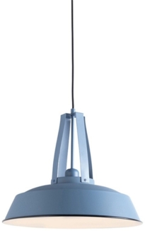 Qazqa Pendelleuchte Living, ohne Leuchtmittel, E27, Blau, Modern, Stahl, 1-flammig