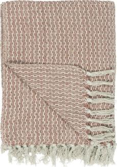 Wohndecke Decke Plaid Kuscheldecke Wohndecke Creme Rose 130x160cm Ib Laursen, Ib Laursen