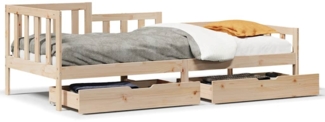 vidaXL Tagesbett mit Schubladen 80x200 cm Massivholz Kiefer 3302104