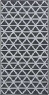 vidaXL Outdoor-Teppich ARAKIL Schwarz 190x290 cm PP 310419