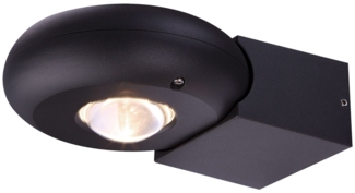 LED Up & Down Wandlampe, Aluminium grau , H 19,5 cm