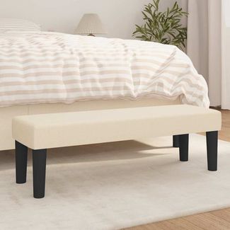 vidaXL Sitzbank Creme 100 x 30 x 30 cm Stoff [346649]