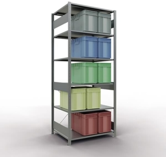 Schulte Regal MULTIplus150 12581 Grund 2.500x1.000x800mm 6 Böden verzi