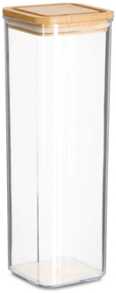 ZELLER 14769 Vorratsdose 1900 ml aus Kunststoff mit Bambusdeckel