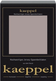 Kaeppel Spannbettlaken Single Jersey Mako Elasthan, Jersey-Elasthan, Gummizug: rundum, (1 Stück), aus 97% Baumwolle und 3% Elasthan