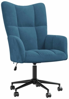 vidaXL Relaxsessel Blau Samt [328182]