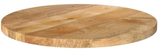 vidaXL Tischplatte Ø 50x2,5 cm Rund Massivholz Mango 370060
