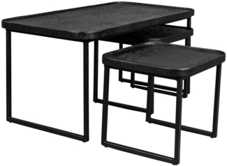 Couchtisch WINSTON BLACK 3-er Set von DUTCH BONE
