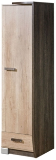 Wäscheschrank Stauraumschrank Romeo 50x58x192,5cm Canyon Eiche