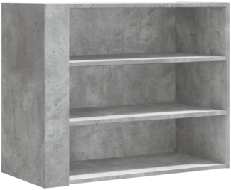 vidaXL Wandregal Betongrau 75x35x60 cm Holzwerkstoff 848419