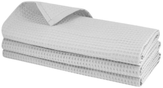 Engelland Geschirrtuch Poliertuch, (Vorteils-Set, 3-tlg, Waffel-Pique), 100 % Baumwolle, integrierte Aufhängeschlaufe, 70 x 50 cm