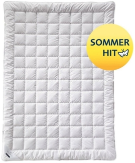 billerbeck Sommerbettdecke Der Sommerhit: Summer SILK Superlight - Seidendecke, Bezug: 100 % Baumwolle, für traumhafte Nächte - Temperaturausgleichend