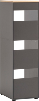 Schildmeyer Mehrzweckschrank Wäscheschrank Solea 702006, anthrazit, 45,1 x 60 x 154,7 cm