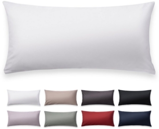 Blumtal Kissenbezüge Premium Mako Satin Kissenbezug, superweich aus 100% Baumwolle, (2 Stück), OEKO-TEX zertifiziert – Glanzoptik & farblich passender Reißverschluss