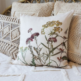 Chic Antique Kissenhülle Aix Kissenbezug Blumendruck allover L45/B45 cm off white, (1 Stück)