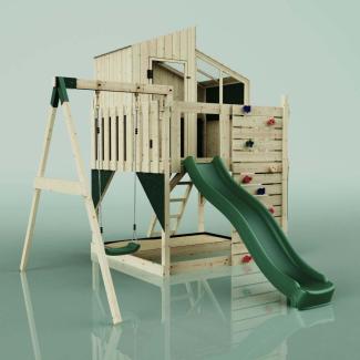 PolarPlay Spielturm Lotta aus Holz in Blau