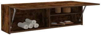 vidaXL Bad-Wandschrank Räuchereiche 100 x 25 x 30 cm Holzwerkstoff 860098